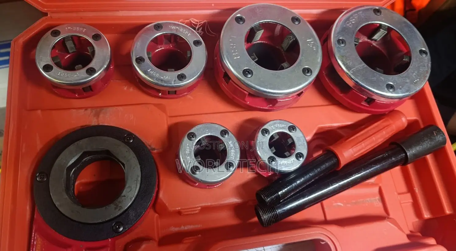 Pipe Threading Die Set/6pcs Ratchet Die Stock Set 1⁄4"-11⁄4"