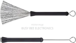 Comfortable Rubber Handles 1 Pair Retractable Wire Drum Brushes