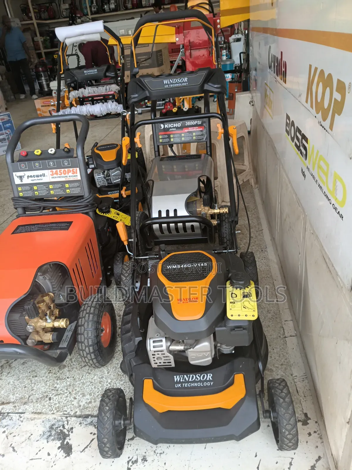 Alloy Steel Windsor Petrol Lawn Mower With a 144cc