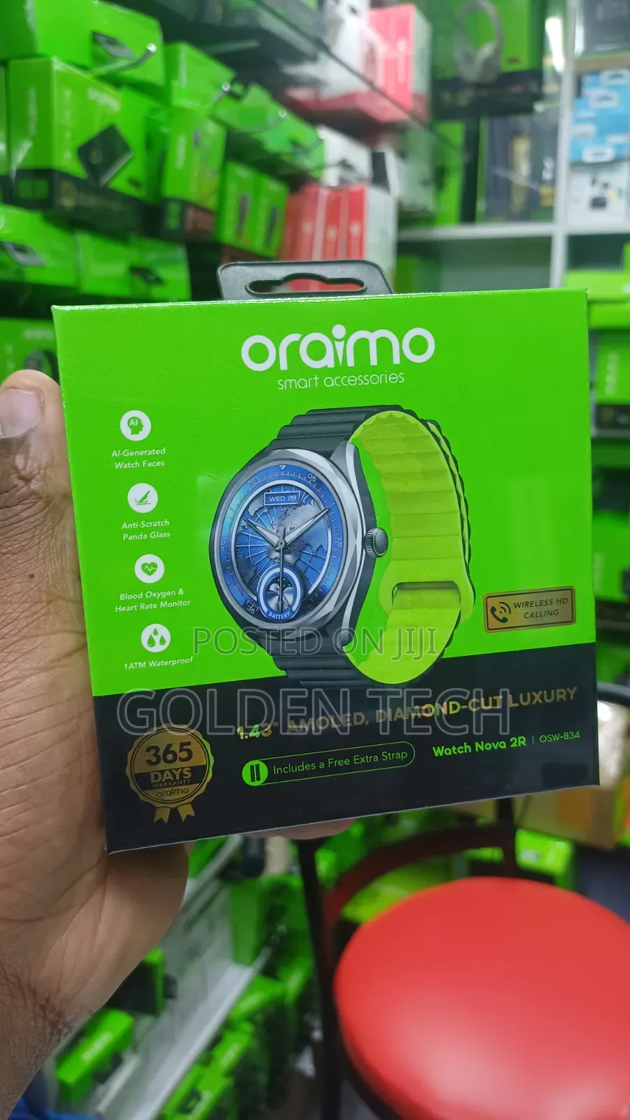 Oraimo Watch Nova 2r Premium Amoled Smart Watch 140+ Sports Modes