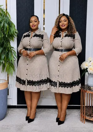Buttoned Circular Dress