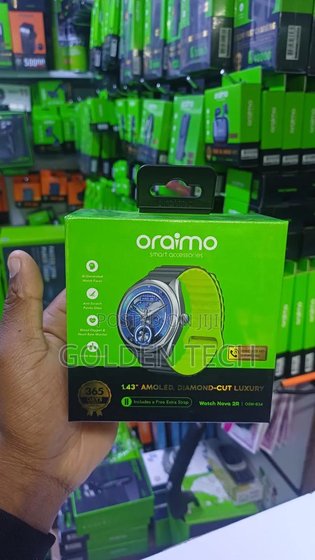 Original Oraimo Watch Nova 2r Amoled Smartwatch 35-Day Battery Life