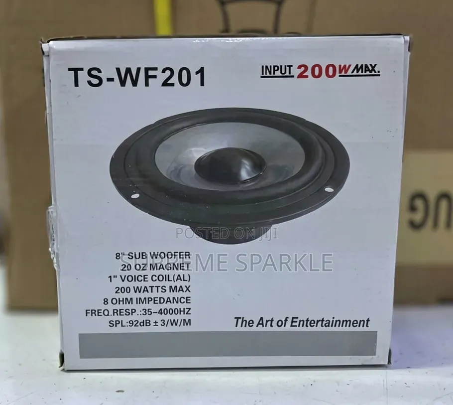 Ts-Wf201 8" 200w Subwoofer Speaker.