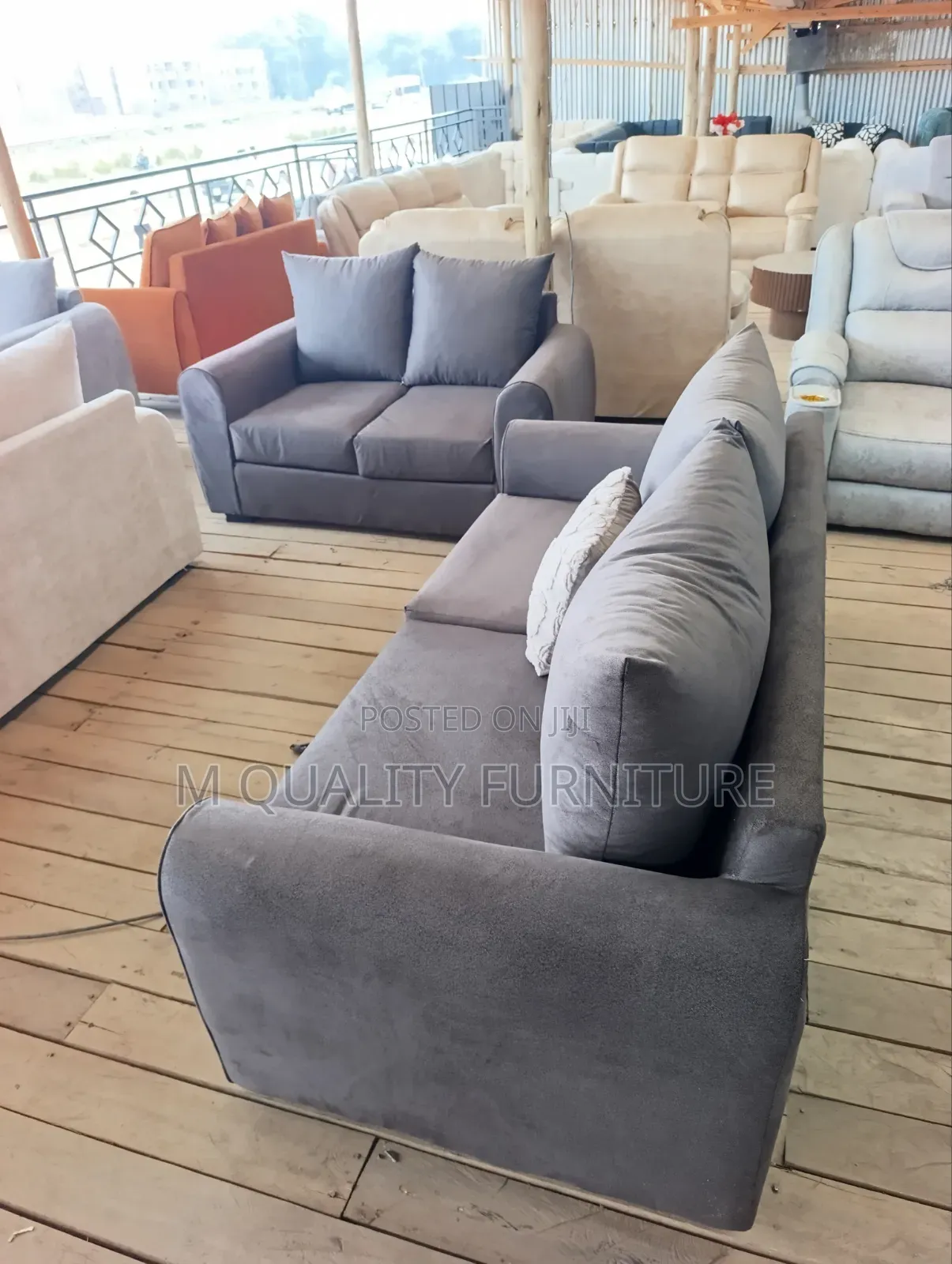Velvet Glow Sofa Set