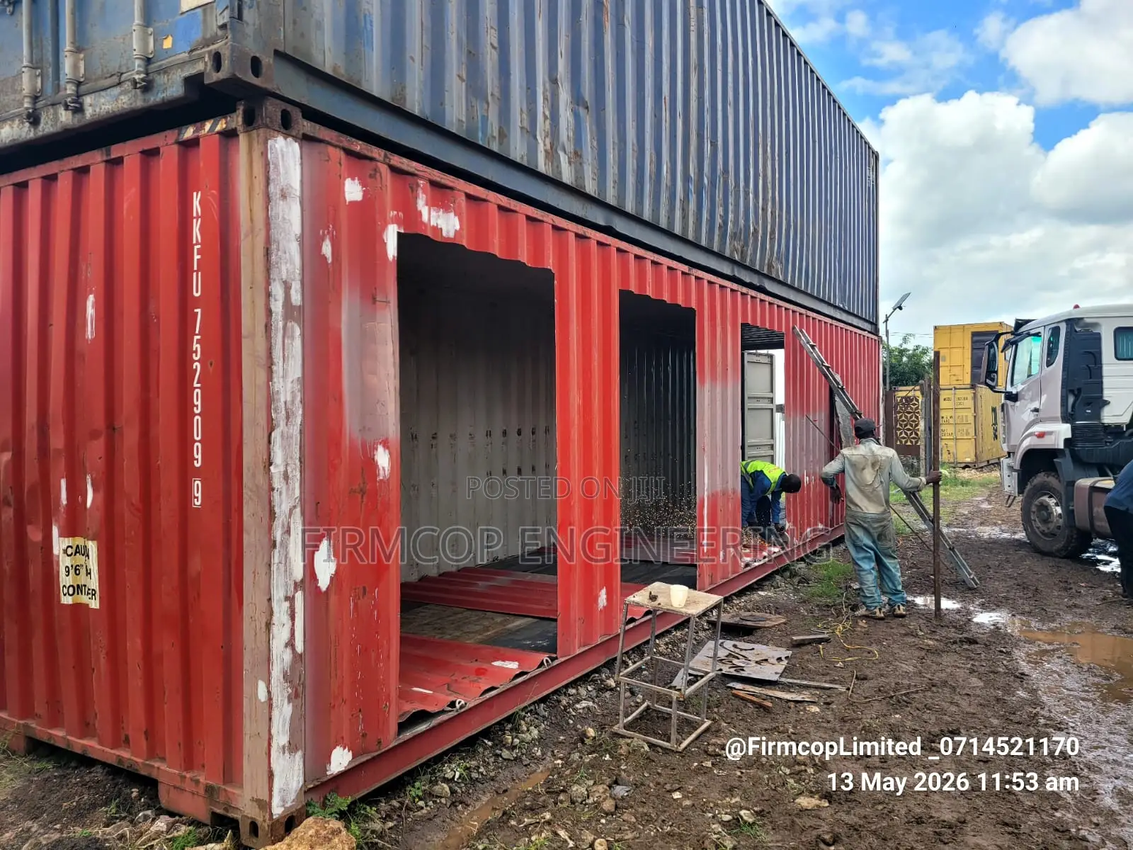 40ft Container Stalls in Progress