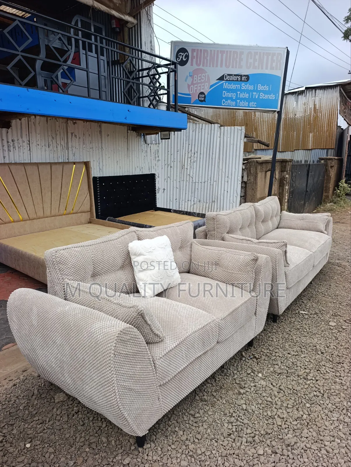 Crystal Chic Sofa Set