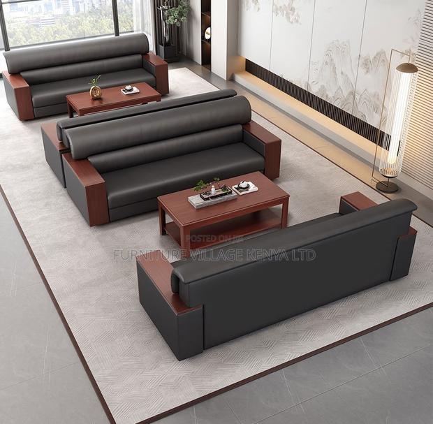 Luxury Modern Leather Office Sofa - thumbnail 5