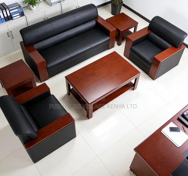 Luxury Modern Leather Office Sofa - thumbnail 7