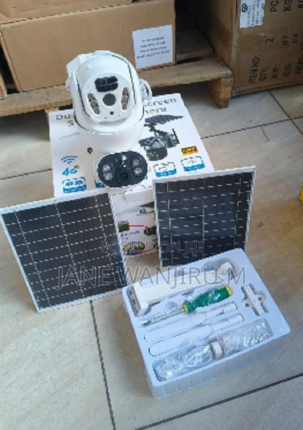 /? Premium Dual Lens Solar CCTV Camera – 24/7 Security