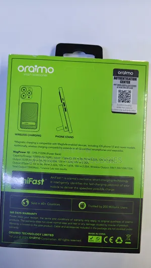 Oraimo Magpower 15 10000mah 22.5w Wireless and Wired Power Bank