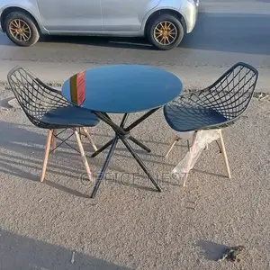 2 Seater Mesh Back Dining Table With Seats