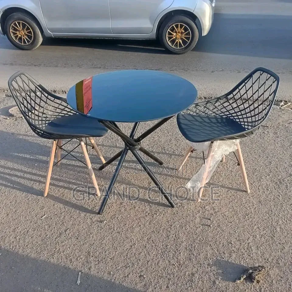 2 Seater Mesh Back Dining Table With Seats
