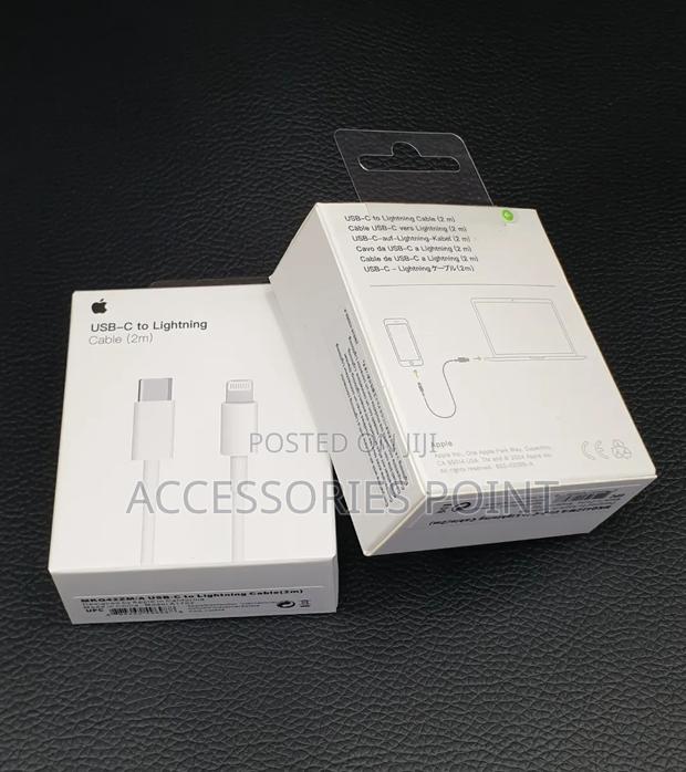 Apple 20w Charger - 60w Woven C to C Cable, 2meter C - Lightning Cable - thumbnail 2