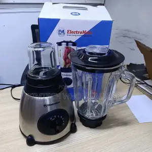 Electromate 2in1 Blender With 1.5 Glass Jar