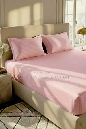 Luxury Cotton Striped Bedsheet Set