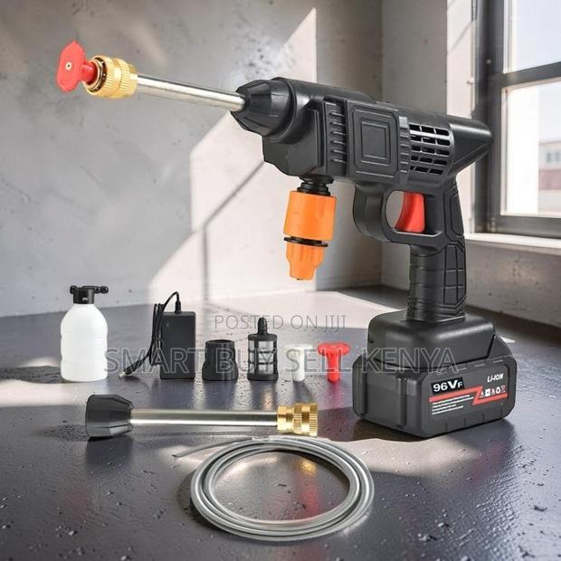 Wireless 96v Cordless Portable High Pressure Car Washing Washer Gun