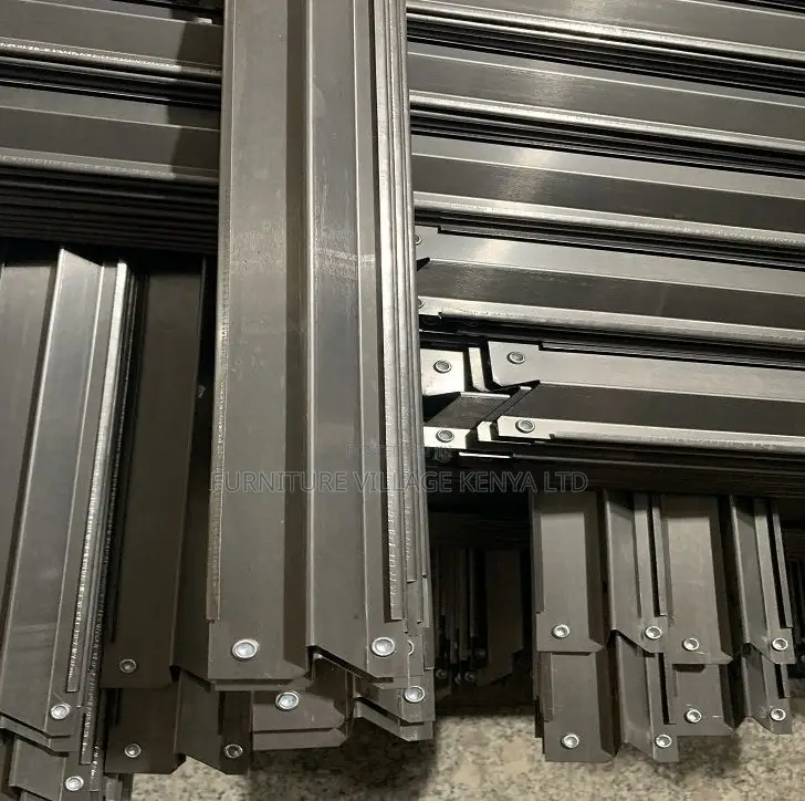Metal 5-Layer Adjustable Black Steel Storage Rack
