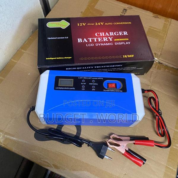 . Portable 12v/24v Automatic Battery Charger – Compact and Powerful