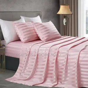 Striped 100% Cotton Bedsheet Set