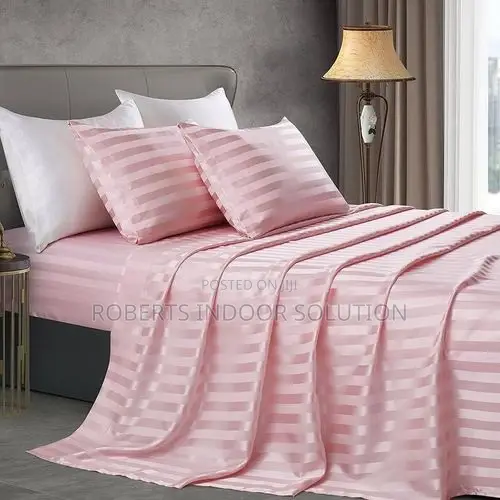 Striped 100% Cotton Bedsheet Set