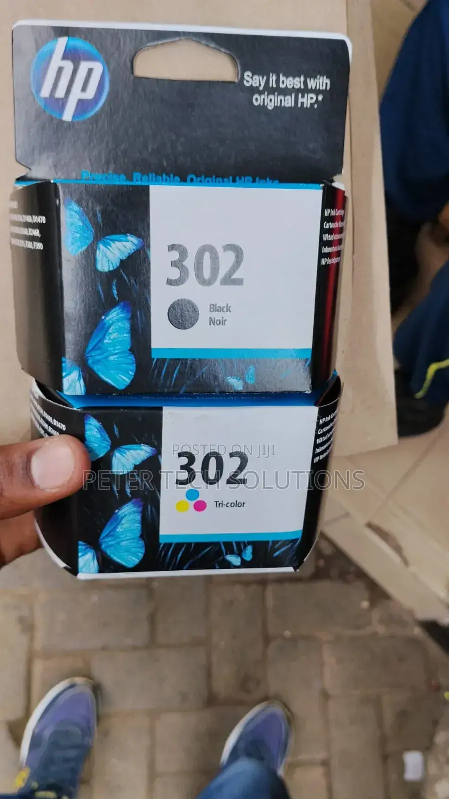 HP 302 Black and Tricolor Ink Cartridges (F6u66a)