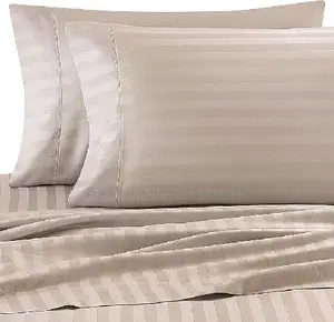 Breathable Luxury Cotton Stripped Bedsheets