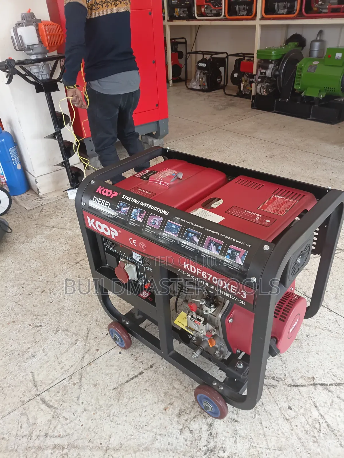 Koop Kdf6700xe-3 Open-Frame Air-Cooled Diesel Generator