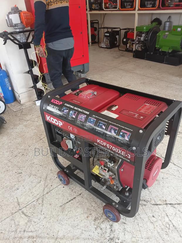 Koop Kdf6700xe-3 Open-Frame Air-Cooled Diesel Generator
