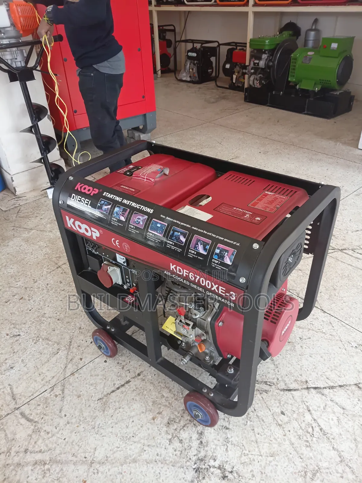 Koop Kdf6700xe-3 Open-Frame Air-Cooled Diesel Generator