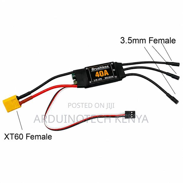 40a Brushless Esc 2-4s Electronic Speed Controller. - thumbnail 2
