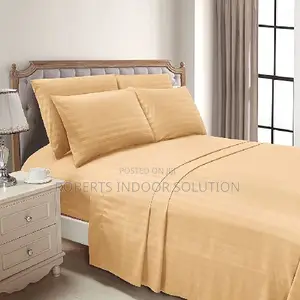 Housewarming Gift - Luxury Striped Cotton Bedsheet Set