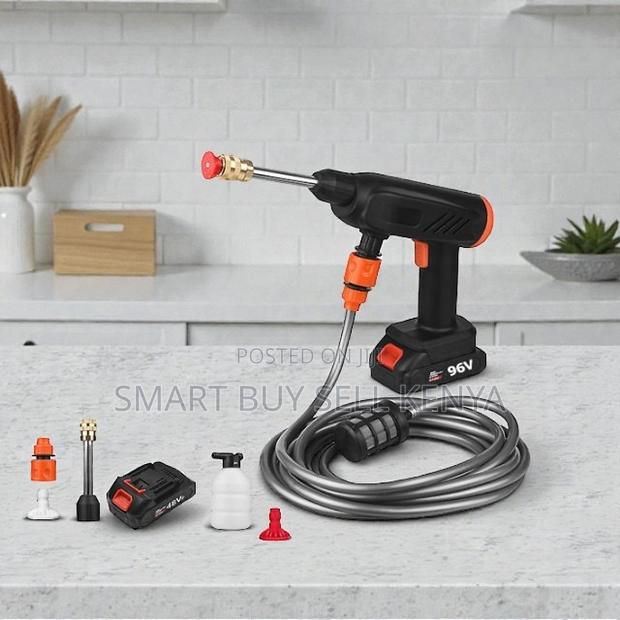 Fast Acting Pressure 96v Cordless High Pressure Car Washer Washing Gun