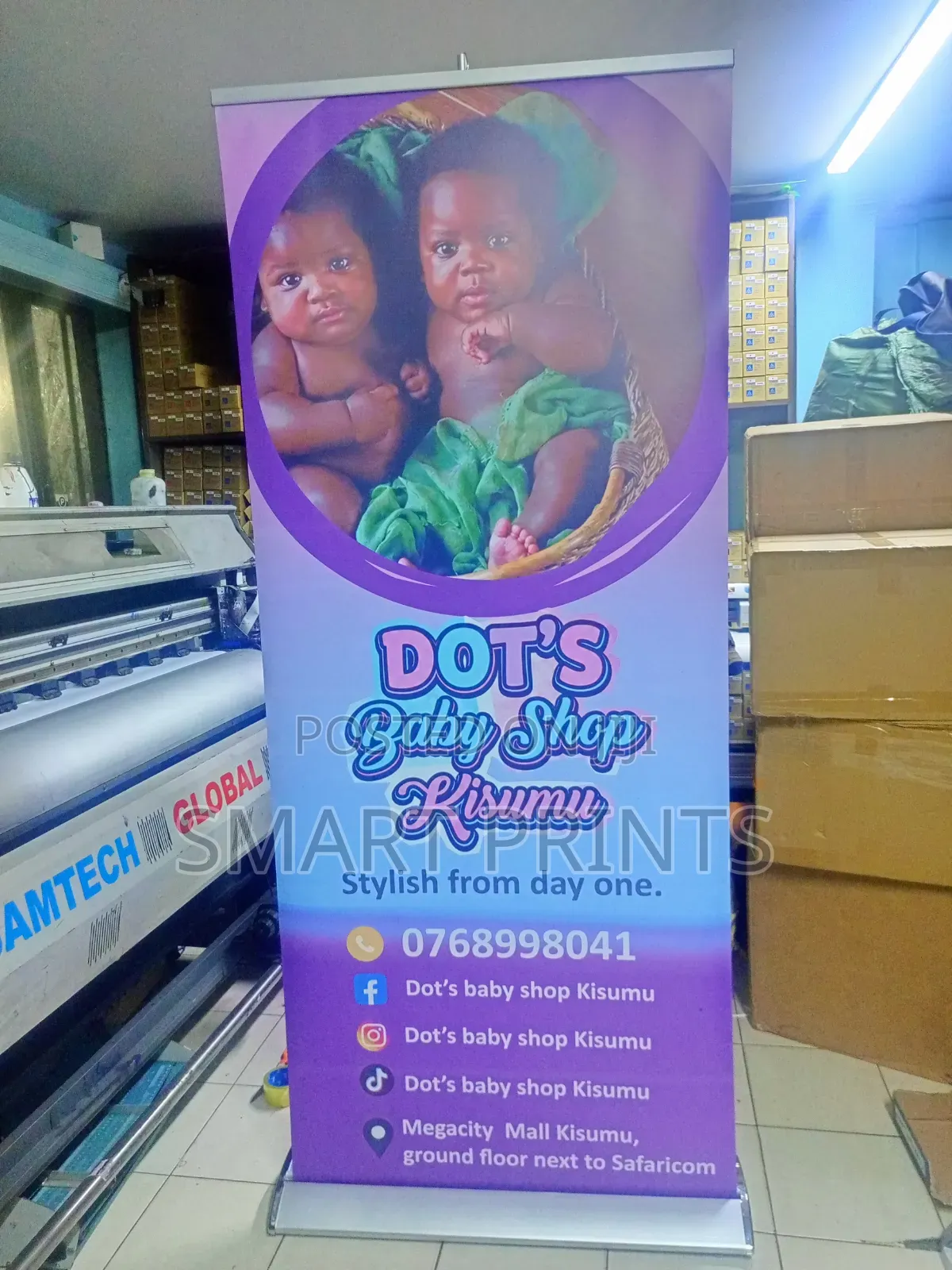 Broad Base Roll Up Printing