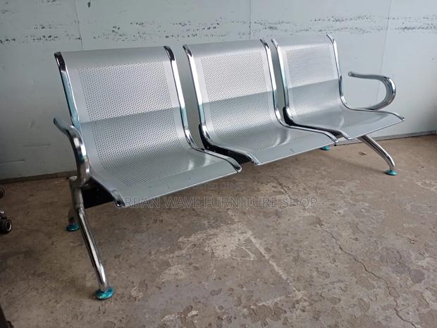 Silver Heavy Duty Waiting Chair