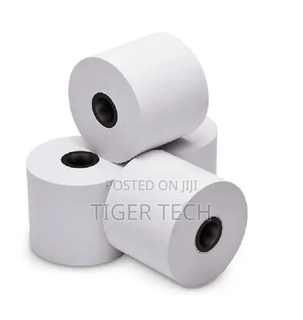 4pcs Plain Thermal Paper Roll - 80x80mm