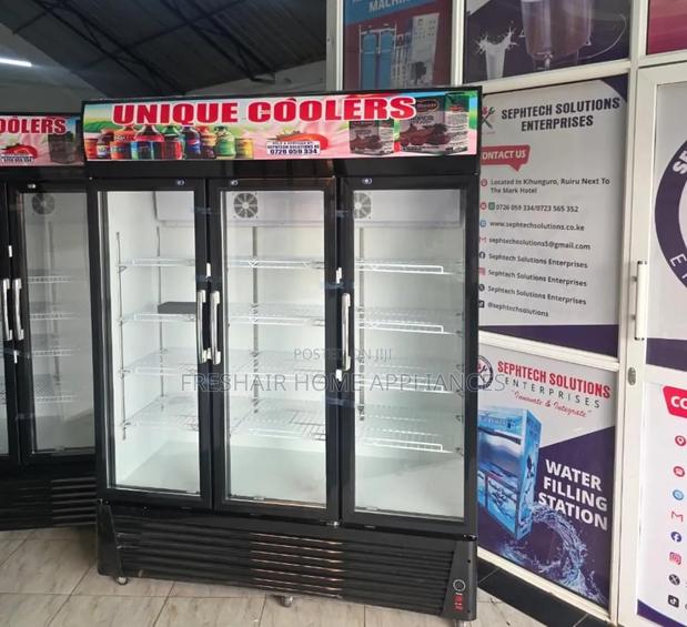 Good Looking 3 Door Display Fridge