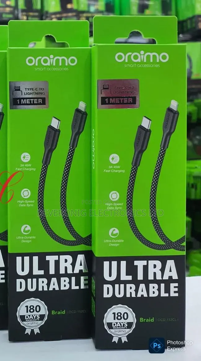 *Restocked*
Oraimo Braid Ocd-152cl *45w Type C
