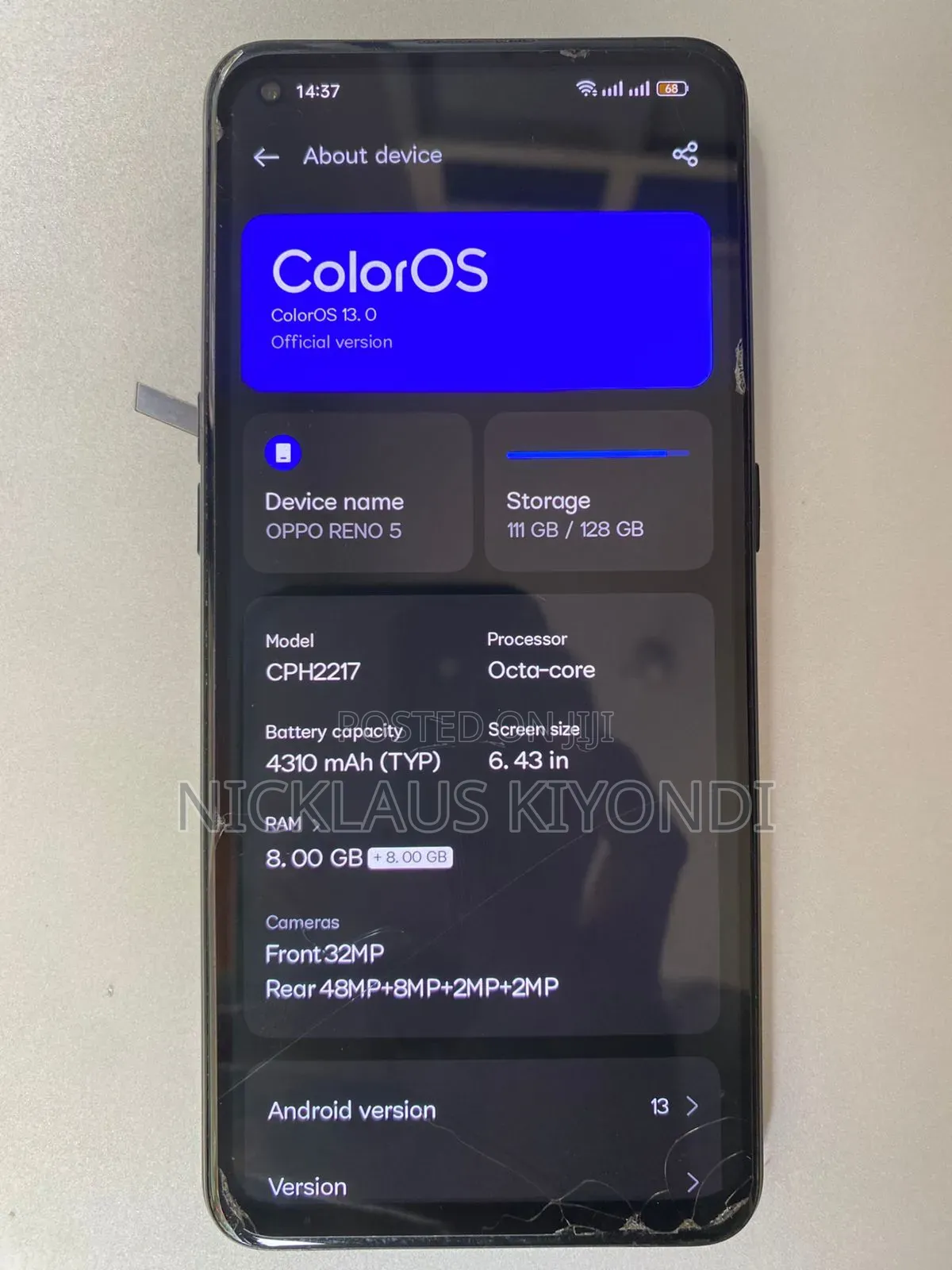 Oppo Reno 5 128 GB Silver