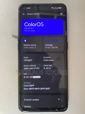 Oppo Reno 5 128 GB Silver