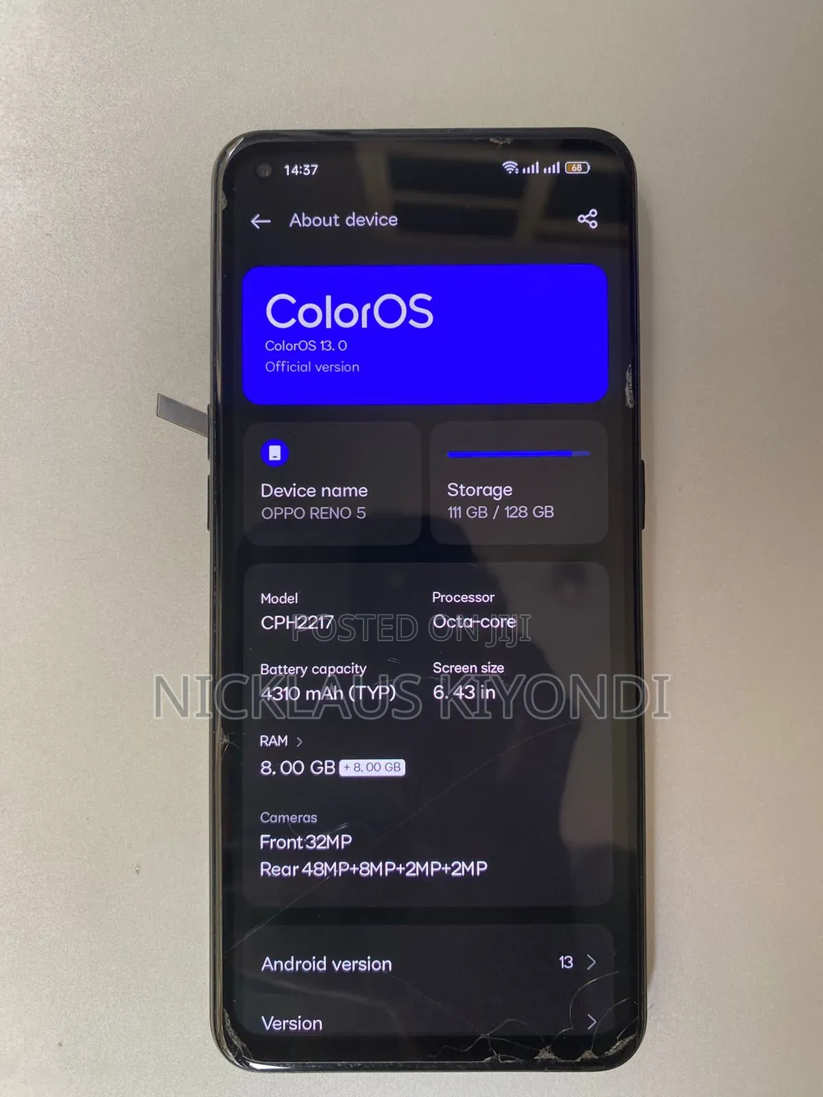 Oppo Reno 5 128 GB Silver