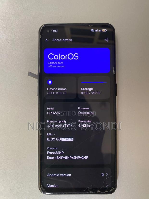 Oppo Reno 5 128 GB Silver - thumbnail 6