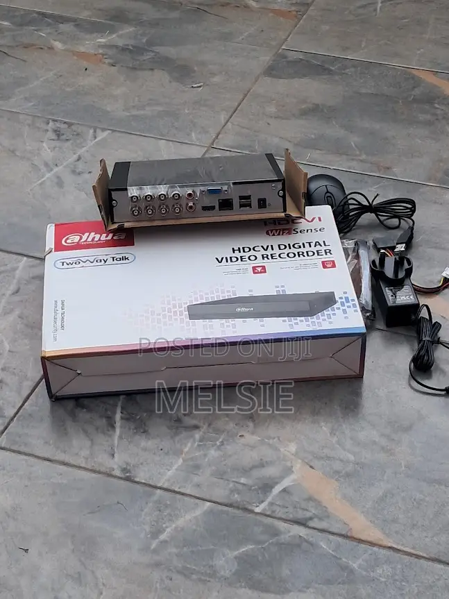 Dahua 8 Channel Hdcvi DVR CCTV Recorder With Mouse Power Adapter