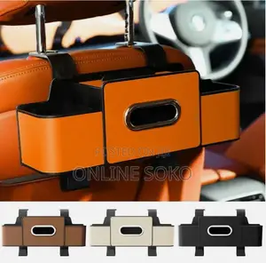 Multifunctional 3 in 1 Car Storage Paper Box Backseat Organizer