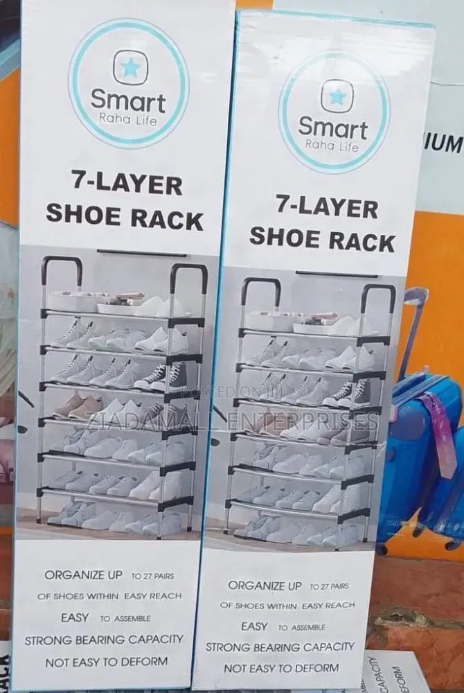 Shoe Rack 7 Layer,Modern Space-saving 7-step Shoe Storage Unit