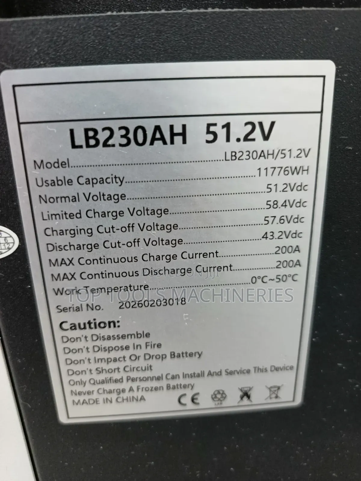 Hepu 12kw 51.2v Lithium Battery