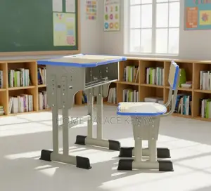 Classroom Set: Strong Metal Student Desk and Chair Combo