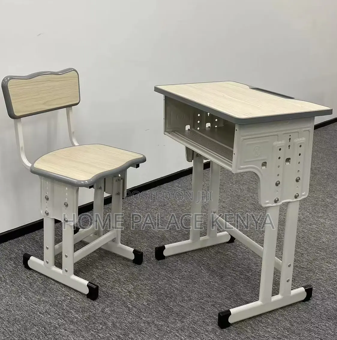 Classroom Set: Strong Metal Student Desk and Chair Combo