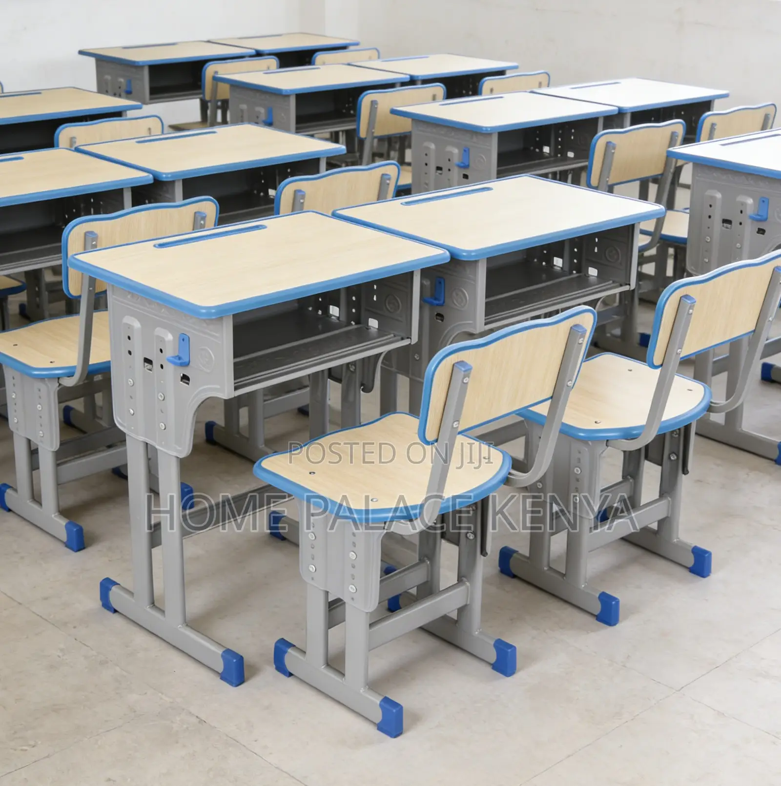 Classroom Set: Strong Metal Student Desk and Chair Combo