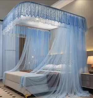 2 Stand Rail Mosquito Net With Smooth Sliding Rails