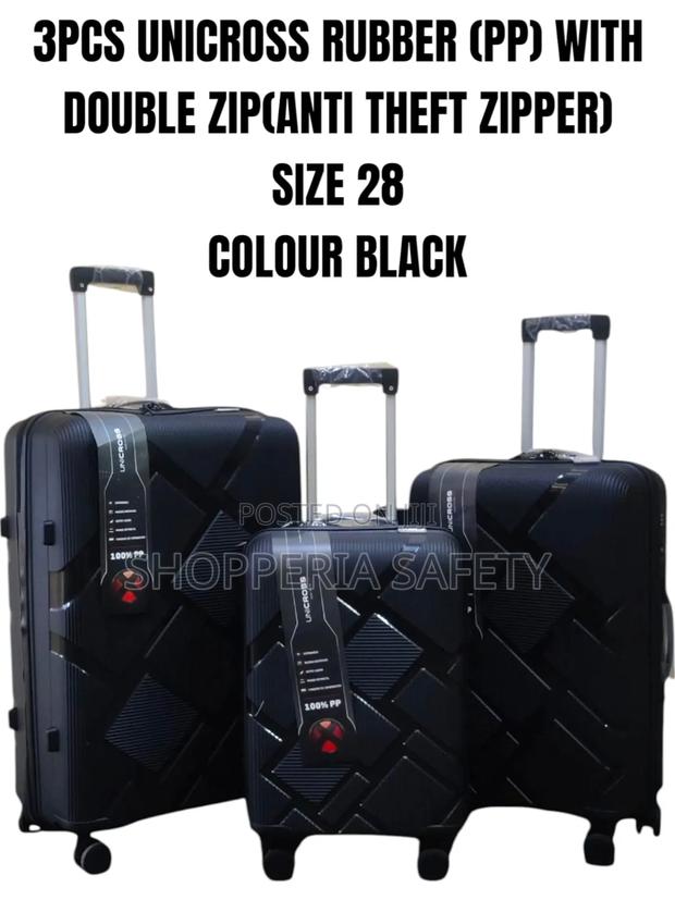 3pcs Unicross Rubber Suitcases